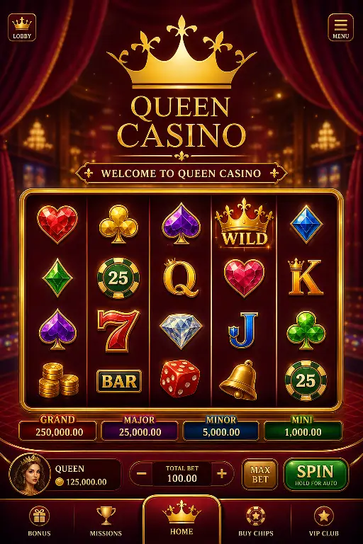 QueenCasino — скриншот 1